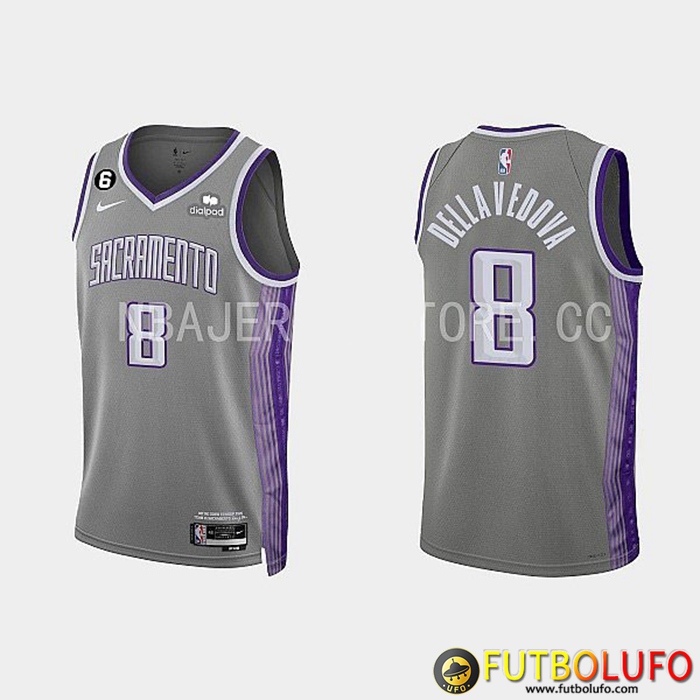 Camisetas Sacramento Kings (DELLAVEDOVA #8) 2022/23 Gris