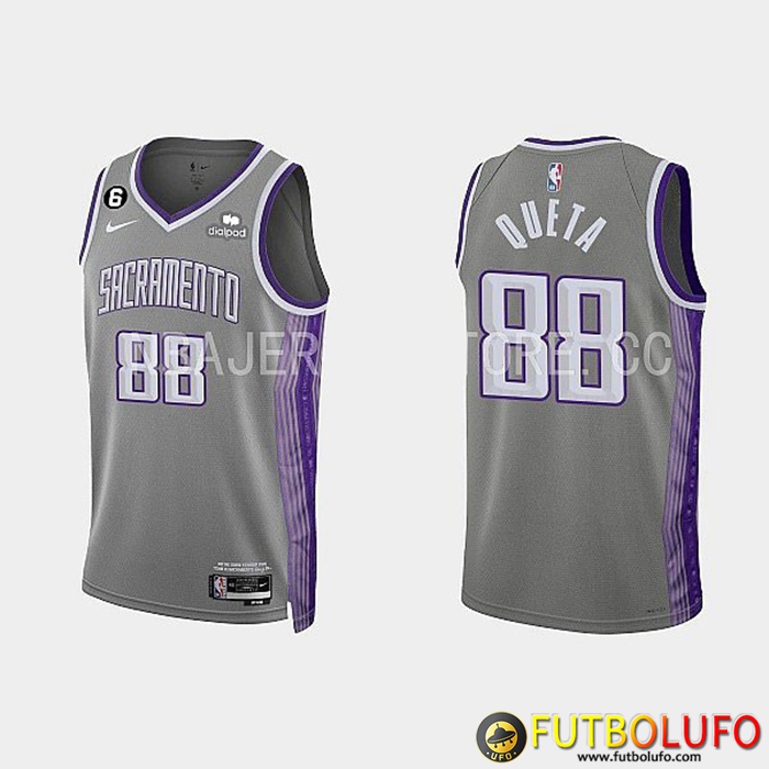 Camisetas Sacramento Kings (QUETA #88) 2022/23 Gris