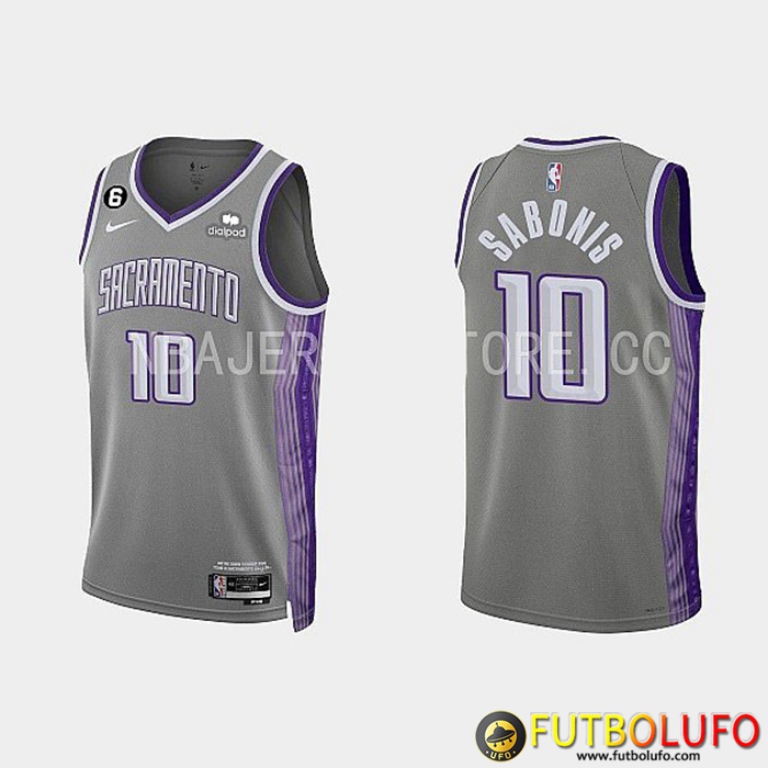 Camisetas Sacramento Kings (SABONIS #10) 2022/23 Gris