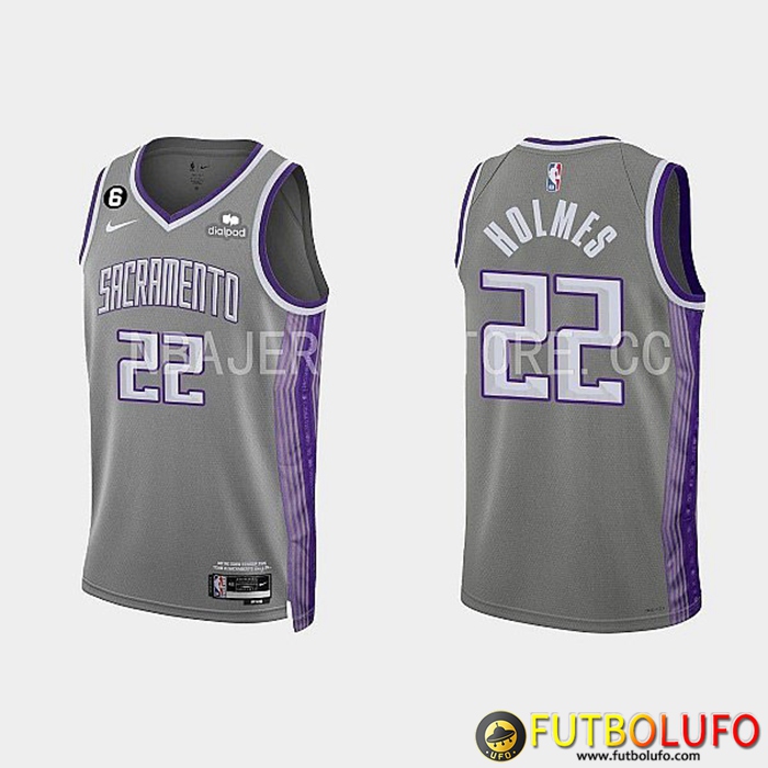 Camisetas Sacramento Kings (HOLMES #22) 2022/23 Gris