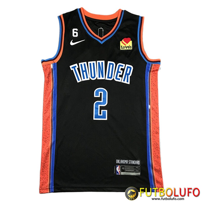 Camisetas Oklahoma City Thunder (GILGEOUS-ALEXANDER #2) 2022/23 Negro