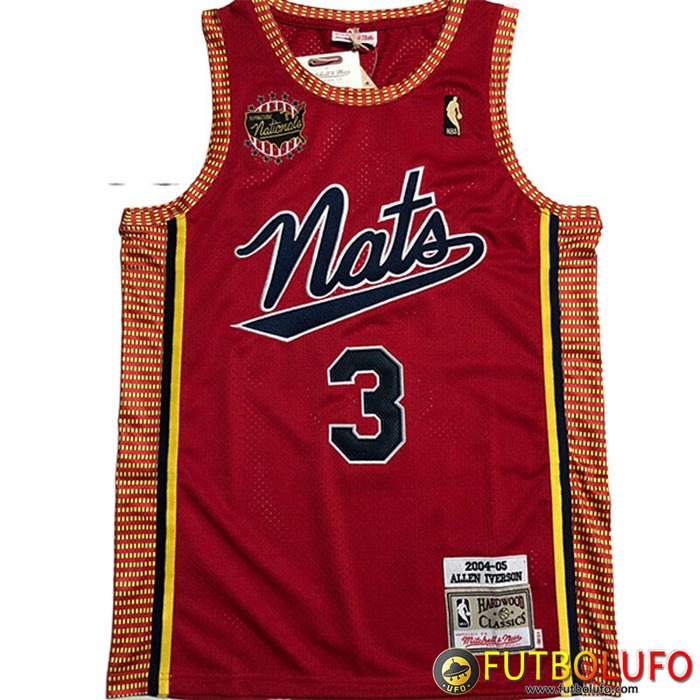 Camisetas Detroit Pistons (IVERSON #12) 2022/23 Rojo