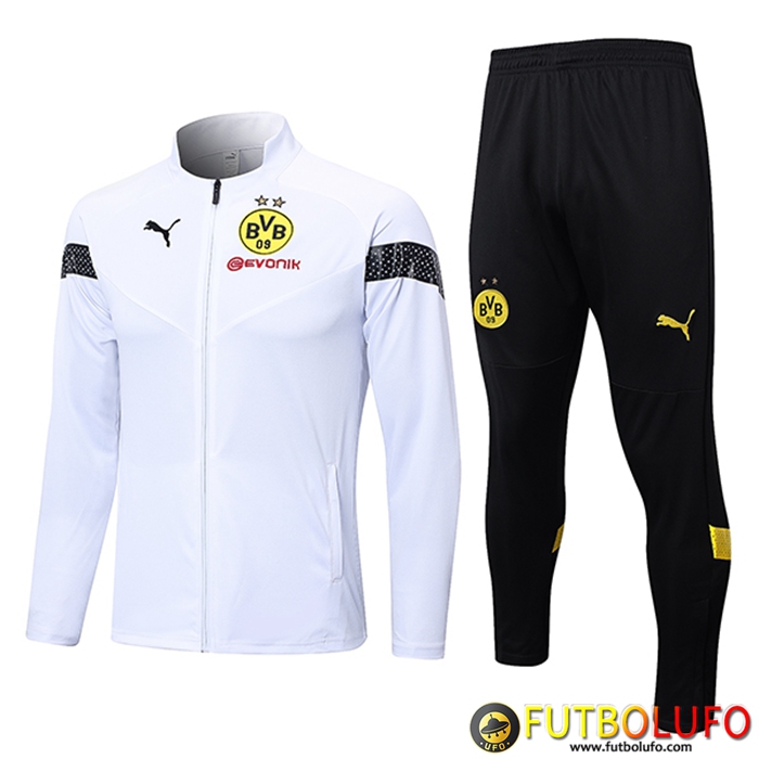 Chandal Equipos De Futbol - Chaqueta Dortmund Blanco 2022/2023