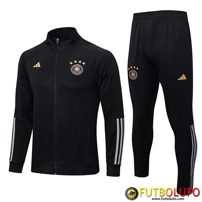 Chandal Equipos De Futbol - Chaqueta Alemania Negro 2022/2023