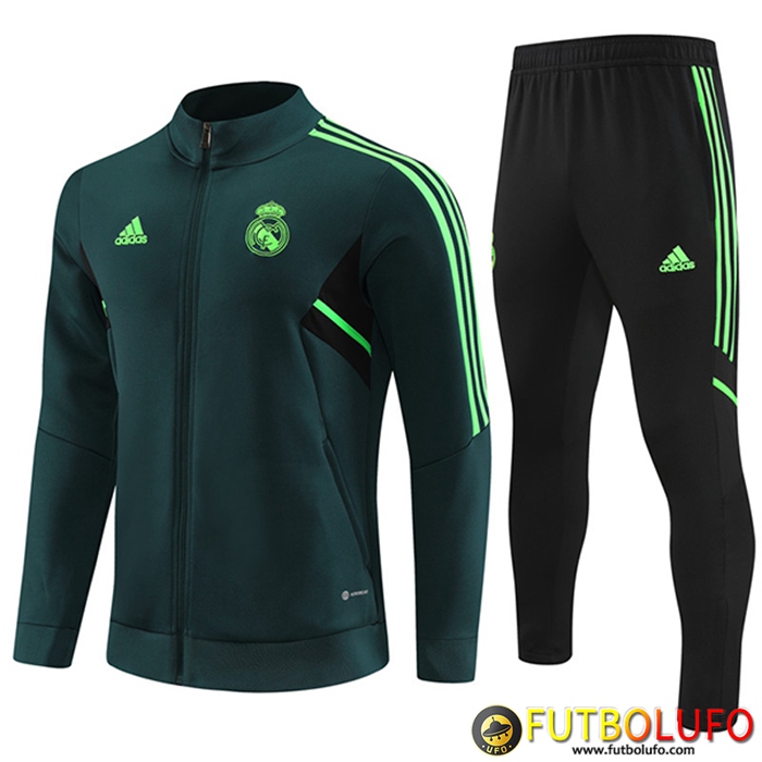 Chandal Equipos De Futbol - Chaqueta Real Madrid Verde 2022/2023