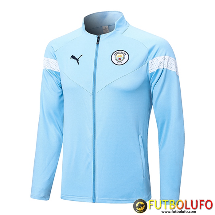 Chaquetas Futbol Manchester City Azul Claro 2022/2023