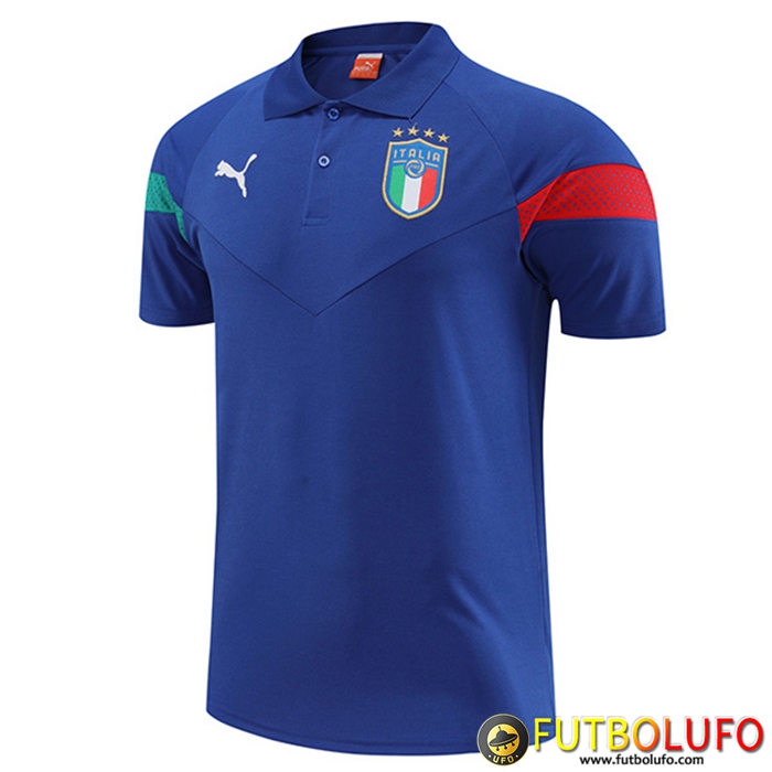 Camiseta Polo Italia Azul 2022/2023