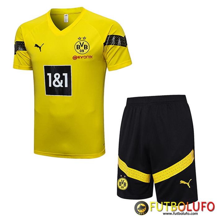 Camiseta Entrenamiento + Cortos Dortmund Amarillo 2022/2023