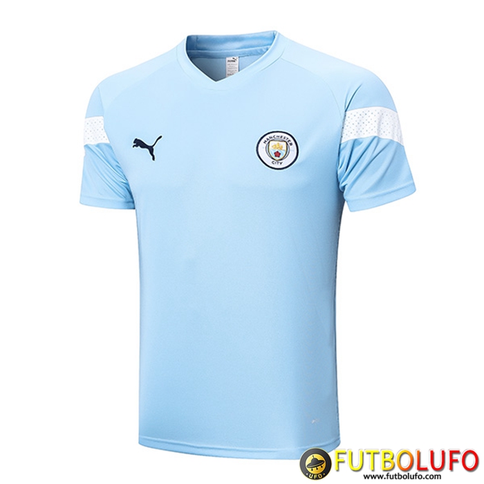 Camiseta Entrenamiento Manchester City Azul Claro 2022/2023