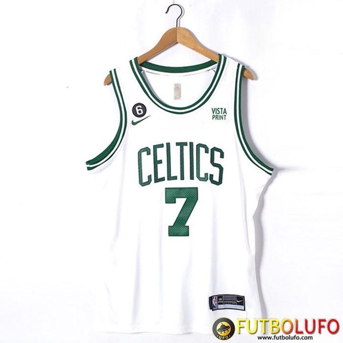 Camisetas Boston Celtics (BROWN #7) 2022/23 Blanco