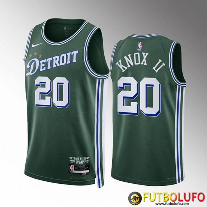 Camisetas Detroit Pistons (KNOX II #20) 2022/23 Verde