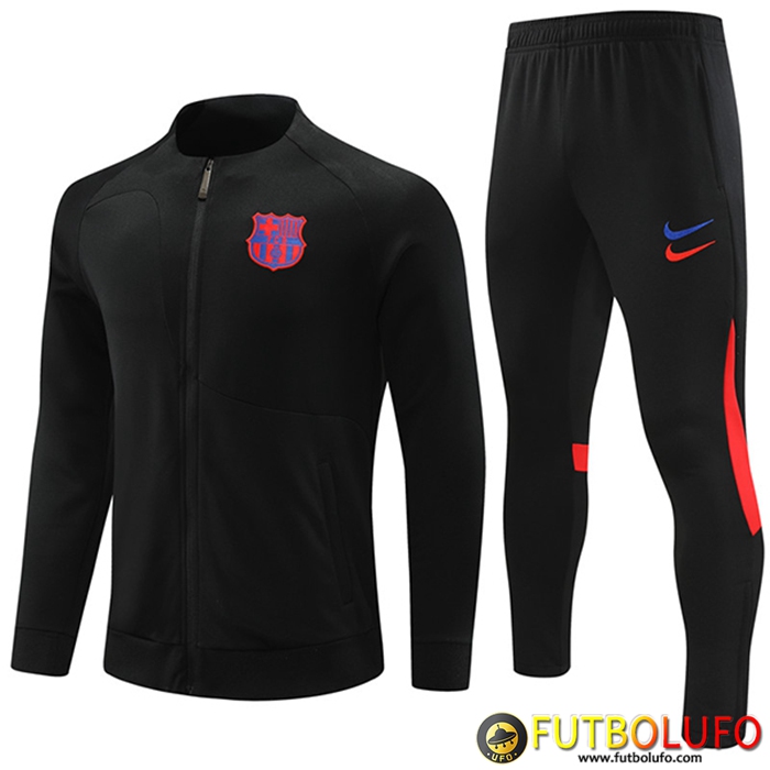 Chandal Equipos De Futbol - Chaqueta FC Barcelone Negro 2022/2023