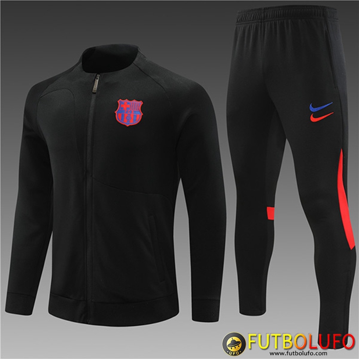 Chandal Equipos De Futbol - Chaqueta FC Barcelone Ninos Negro 2022/2023