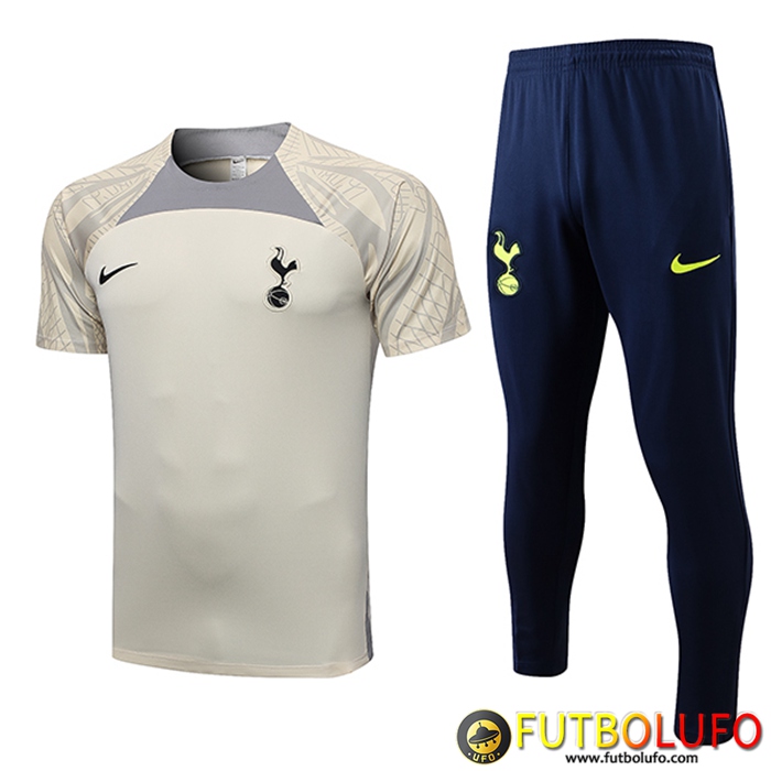 Camiseta Entrenamiento + Cortos Tottenham Hotspurs Amarillo 2023/2023