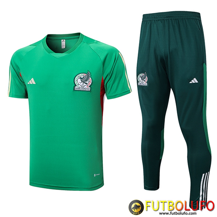 Camiseta Entrenamiento + Cortos México Verde 2023/2023