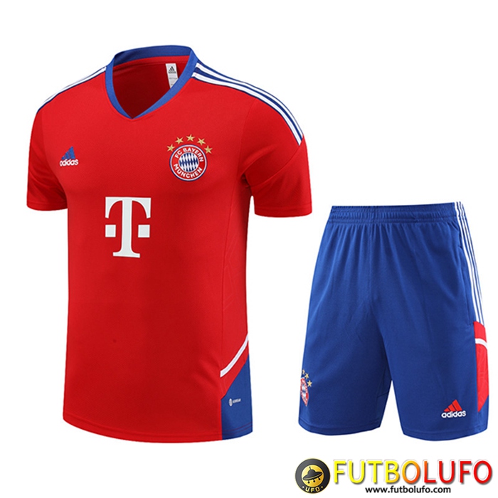 Camiseta Entrenamiento + Cortos Bayern Munich Rojo 2023/2023