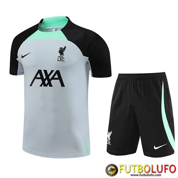 Camiseta Entrenamiento + Cortos FC Liverpool Gris 2023/2023