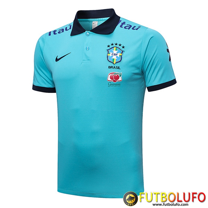 Camiseta Polo Brasil Azul Claro 2023/2023 -02