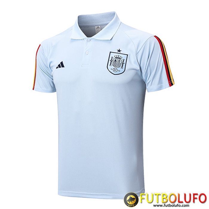 Camiseta Polo España Azul Claro 2023/2023