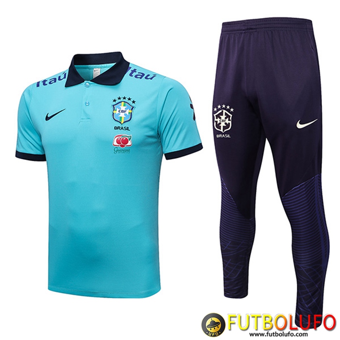 Camiseta Polo Brasil Azul Claro 2023/2023