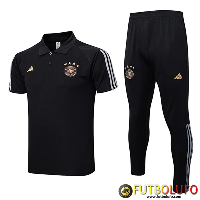 Camiseta Polo Alemania Negro 2023/2023