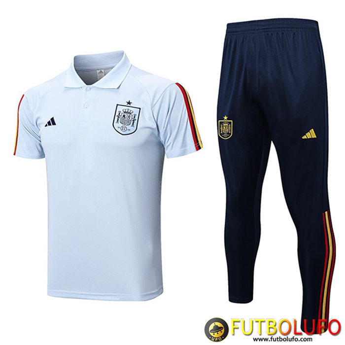 Camiseta Polo España Azul Claro 2023/2023