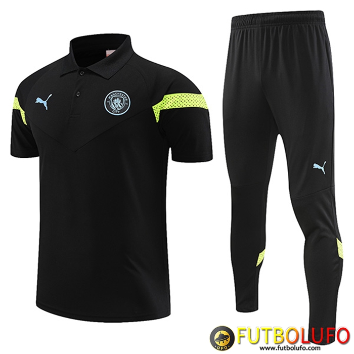 Camiseta Polo Manchester City Negro 2023/2023