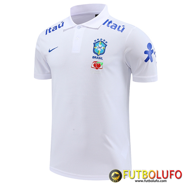 Camiseta Polo Brasil Blanco 2023/2023