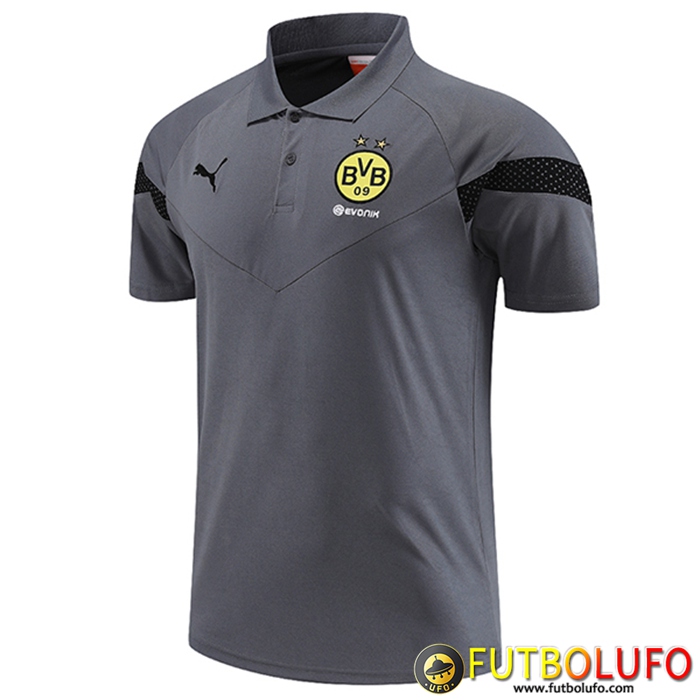 Camiseta Polo Dortmund Gris 2023/2023