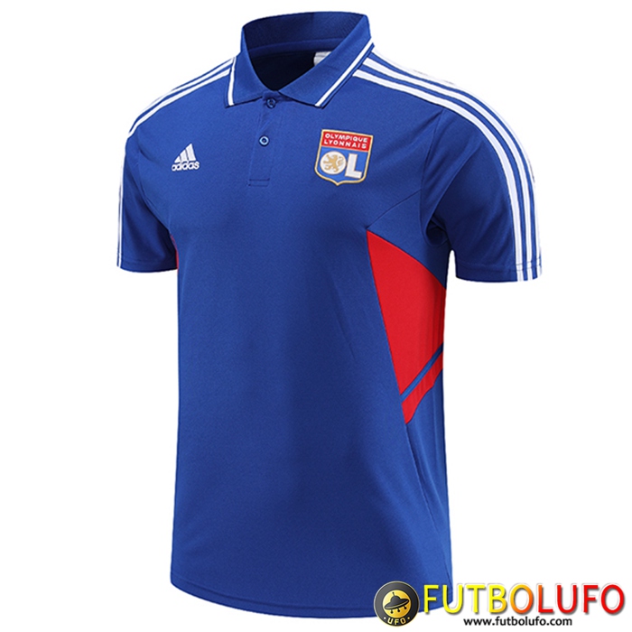 Camiseta Polo lyon Azul 2023/2023