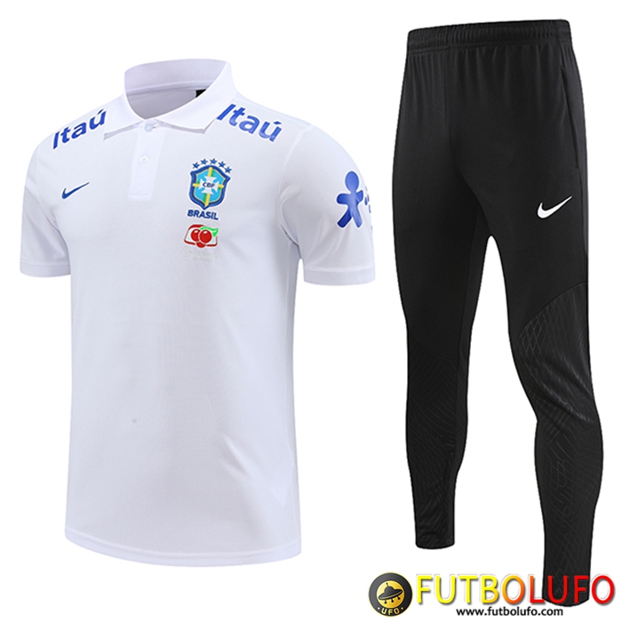 Camiseta Polo Brasil Blanco 2023/2023