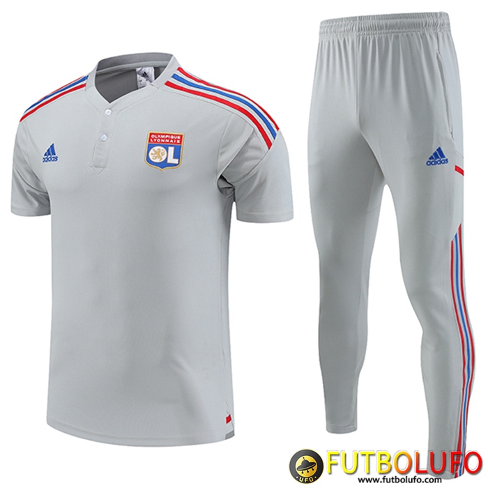 Camiseta Polo lyon Gris 2023/2023