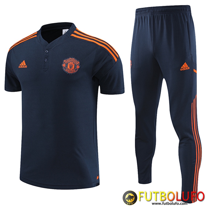 Camiseta Polo Manchester United Azul Oscuro 2023/2023