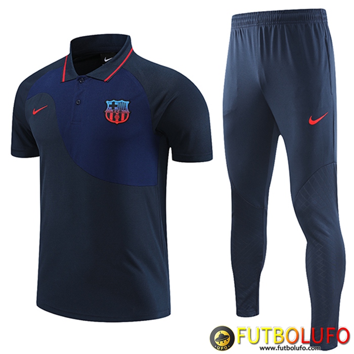 Camiseta Polo FC Barcelona Azul marino 2023/2023