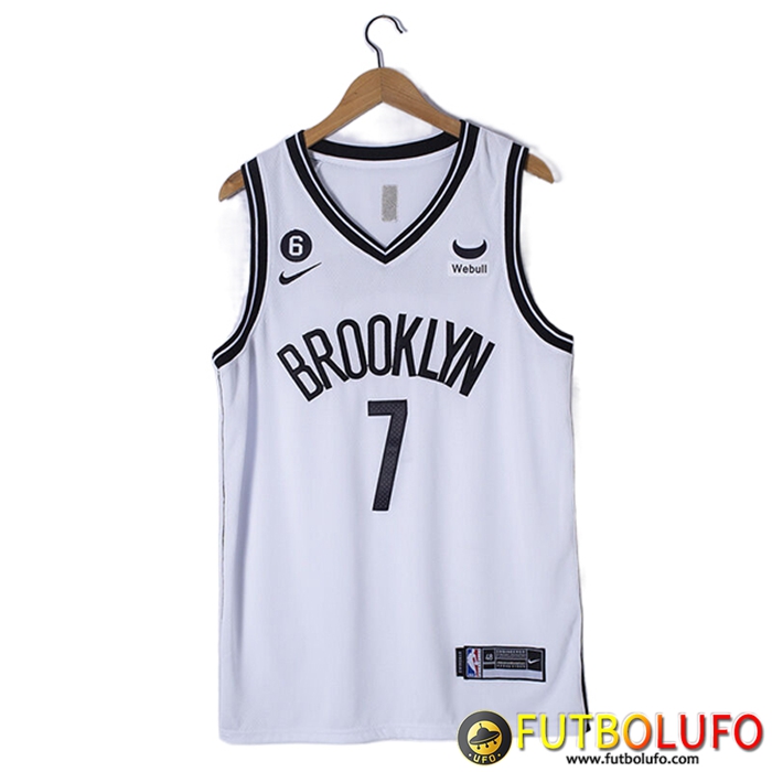 Camisetas Brooklyn Nets (DURANT #7) 2023/23 Blanco