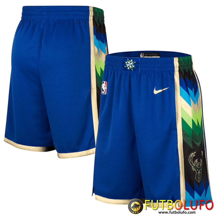 Cortos NBA Milwaukee Bucks Azul