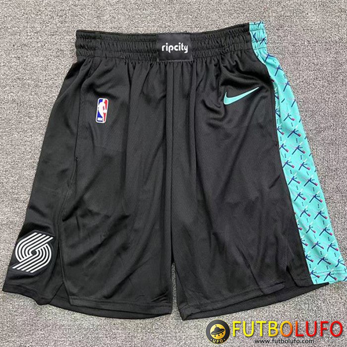 Cortos NBA Portland Trail Blazers Negro/Verde