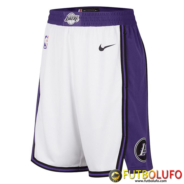 Cortos NBA Los Angeles Lakers Blanco/Violeta