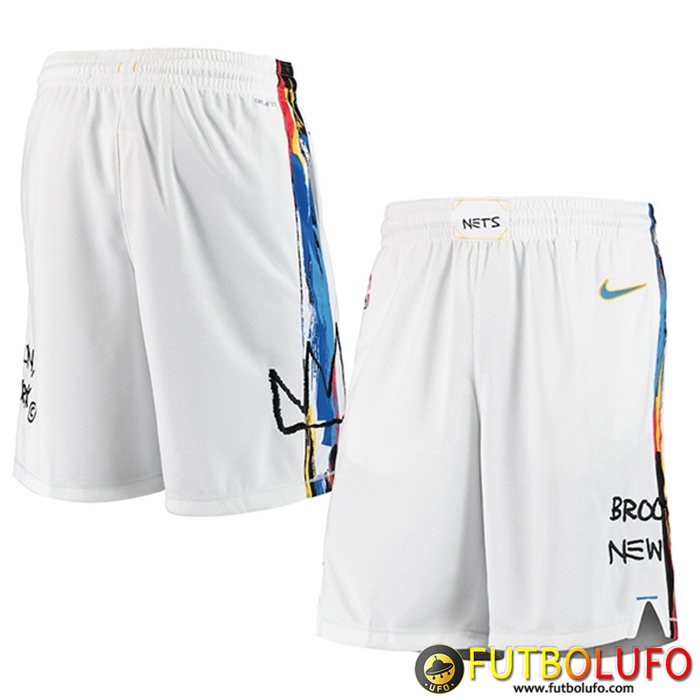 Cortos NBA Brooklyn Nets Blanco