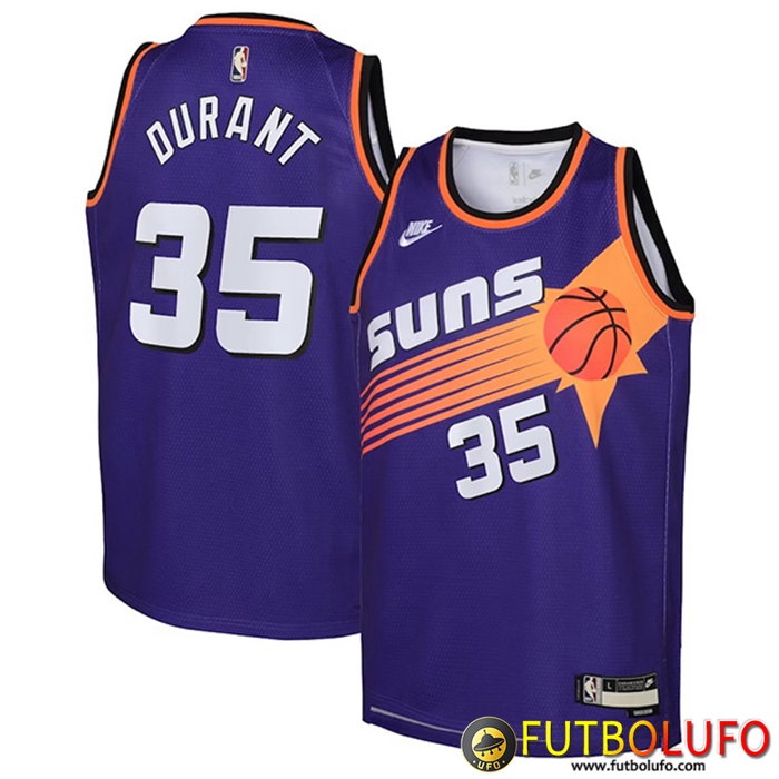 Camisetas Phoenix Suns (DURANT #35) 2023/23 Violeta Classic Edition
