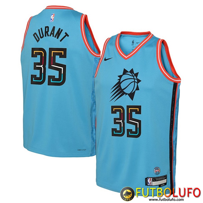 Camisetas Phoenix Suns (DURANT #35) 2023/23 Azul Claro City Edition