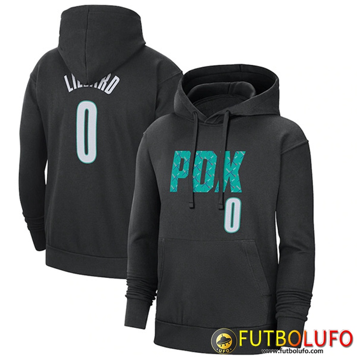 Sudadera De Entrenamiento Capucha Portland Trail Blazers Negro 2023