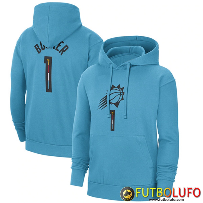 Sudadera De Entrenamiento Capucha Phoenix Suns Azul Claro 2023