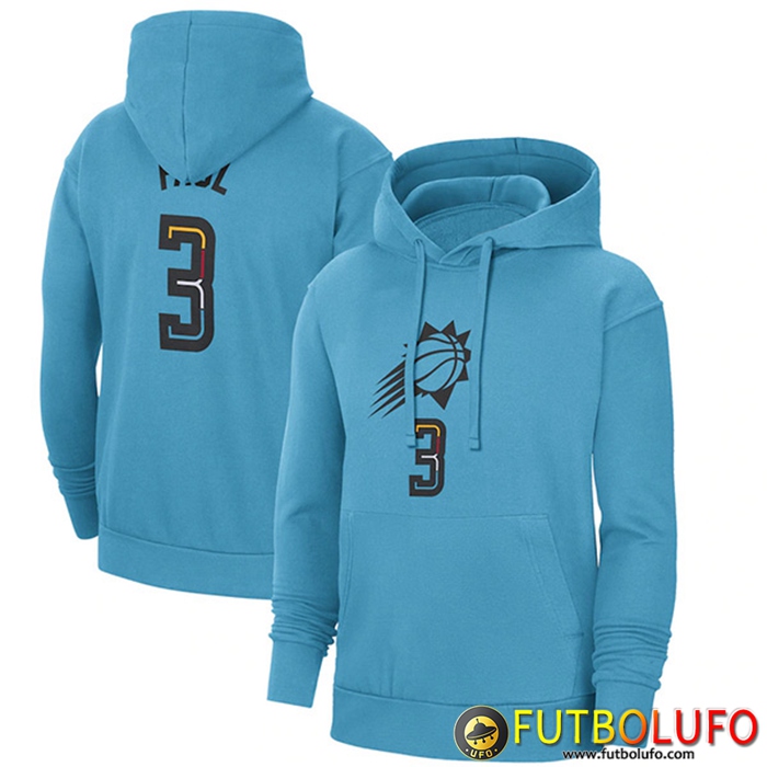 Sudadera De Entrenamiento Capucha Phoenix Suns Azul Claro 2023