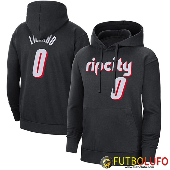 Sudadera De Entrenamiento Capucha Portland Trail Blazers Negro 2023