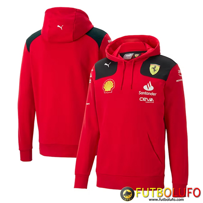 Sudadera Capucha F1 Scuderia Ferrari Team Amarillo 2023