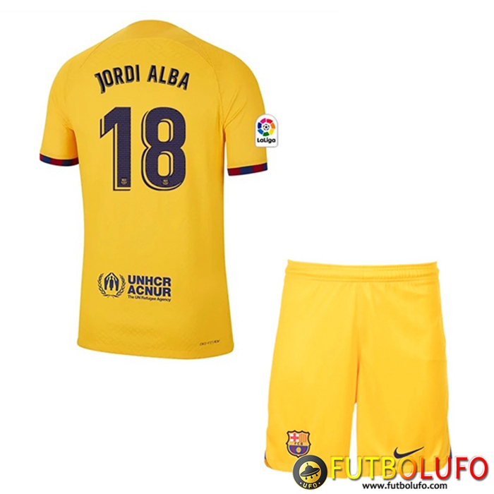 Camisetas De Futbol Barcelona (JORDI ALBA #18) Ninos Fourth 2023/2023
