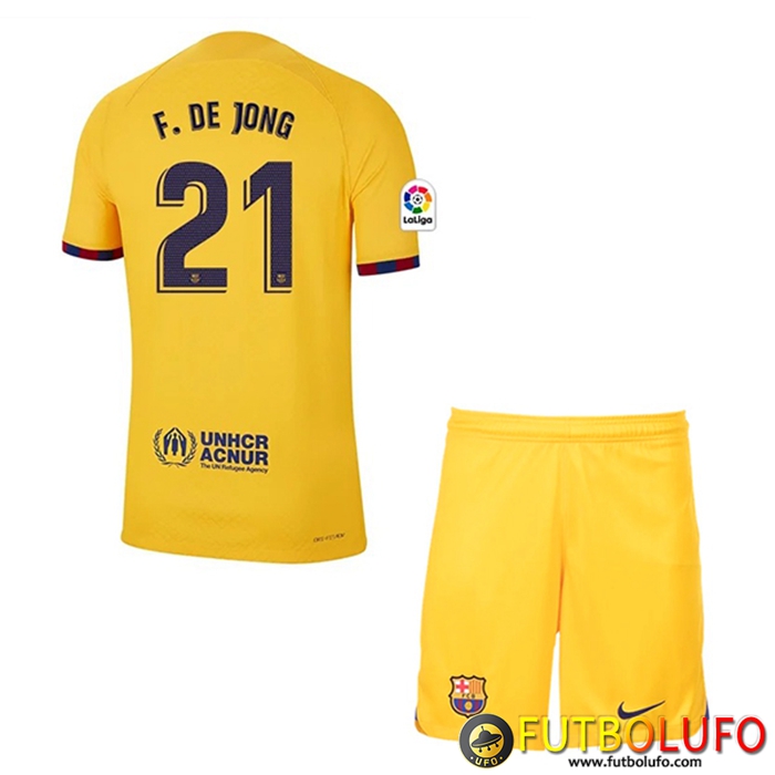 Camisetas De Futbol Barcelona (F.DE JONG #21) Ninos Fourth 2023/2023