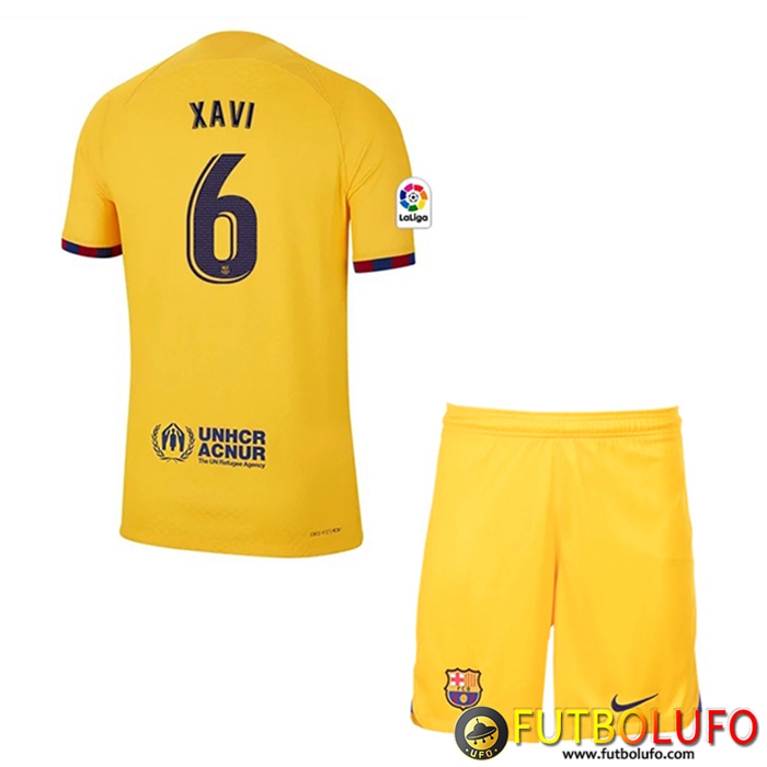 Camisetas De Futbol Barcelona (XAVI #6) Ninos Fourth 2023/2023