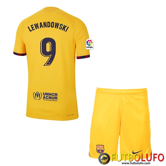 Camisetas De Futbol Barcelona (LEWANDOWSKI #9) Ninos Fourth 2023/2023